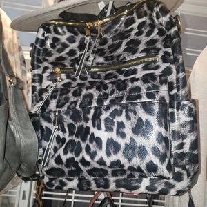 Guitar strap cheetah purse